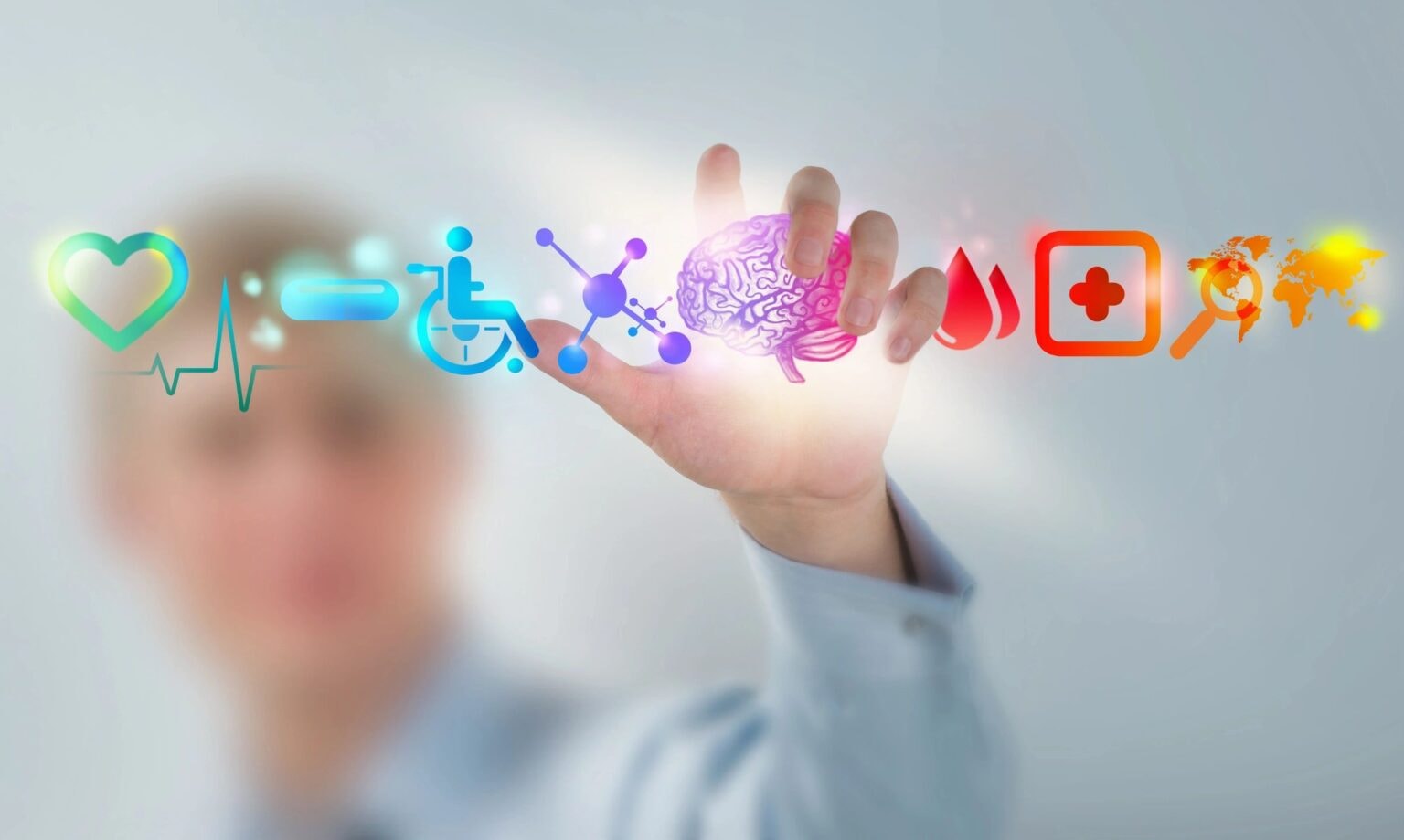 Medical healthcare icons representing coding services